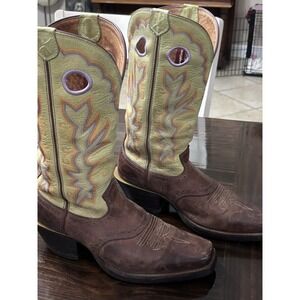 Twisted X Western Cowboy  Boots Women Sz 7.5 Square toe Cowgirl Horse Ranch